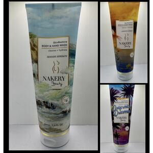 Nakery Beauty SkinRestore Body & Hand Wash 9.8 fl oz! CHOOSE YOUR SCENT!